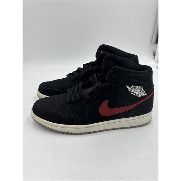 Size 9 - Air Jordan 1 Mid Multicolor Swoosh Black main image 8